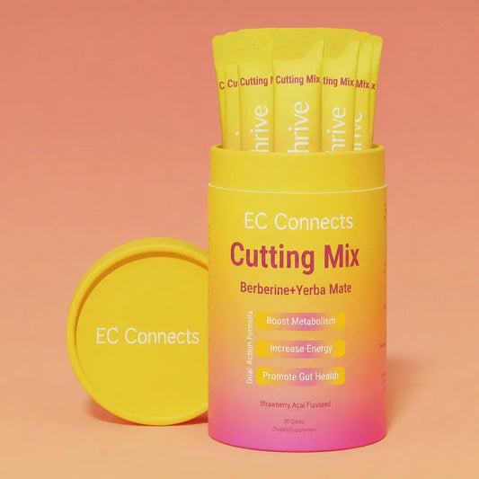 EC Connects Cutting Mix Drink – Craving &amp; Metabolism Support | Strawberry Açaí | 30 Servings